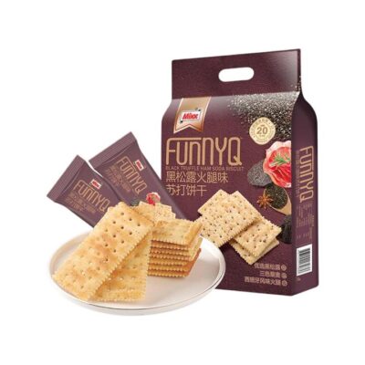 FunnyQ Black Truffle Ham Soda Crackers - 280g
