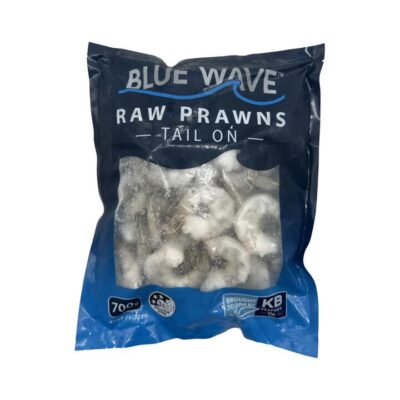 Blue Wave Raw Prawns Tail On Size 21/25 - 700g