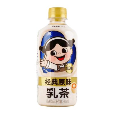 Genki Forest Classic Original Milk Tea, Low Sugar - 360ml x 2