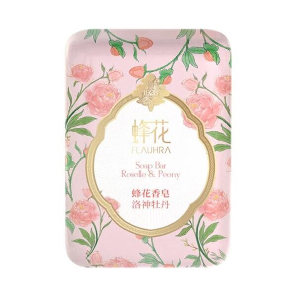 Flauhra Roselle & Peony Soap Bar - 125g x 3