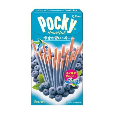 Glico Pocky Blueberry Flavored Biscuit Sticks - 2 Packs, 54g
