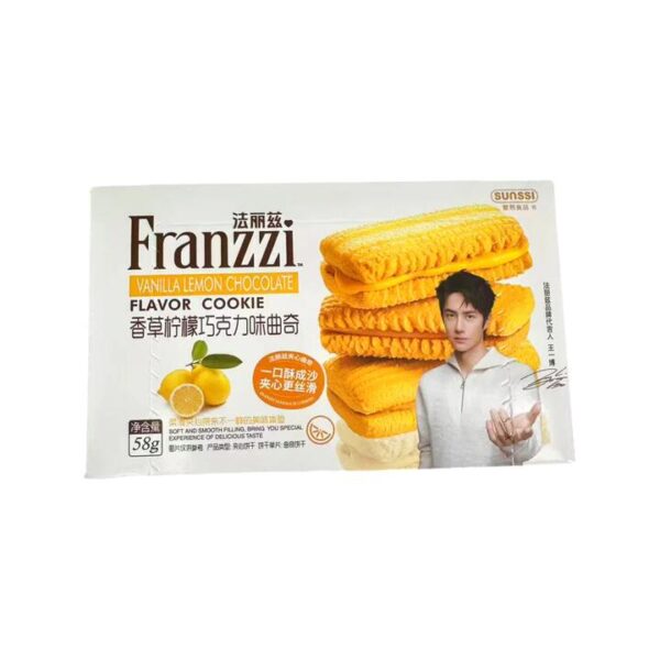 Franzzi Vanilla Lemon Chocolate Cookies - 58g