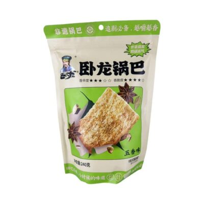 Wolong Crispy Rice Crackers Five-Spice Flavor - 240g