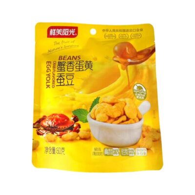 Nature's Sunshine Crab Flavored Egg Yolk Broad Beans - 60g