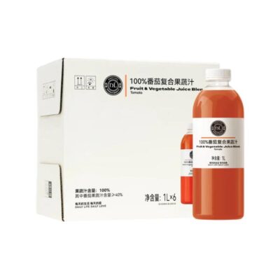 DL 100% Tomato Fruit & Vegetable Juice Blend - 1L x 6 Bottles