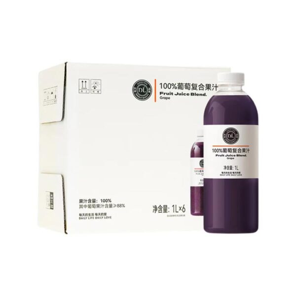 DL 100% Grape Fruit Juice Blend - 1L x 6 Bottles