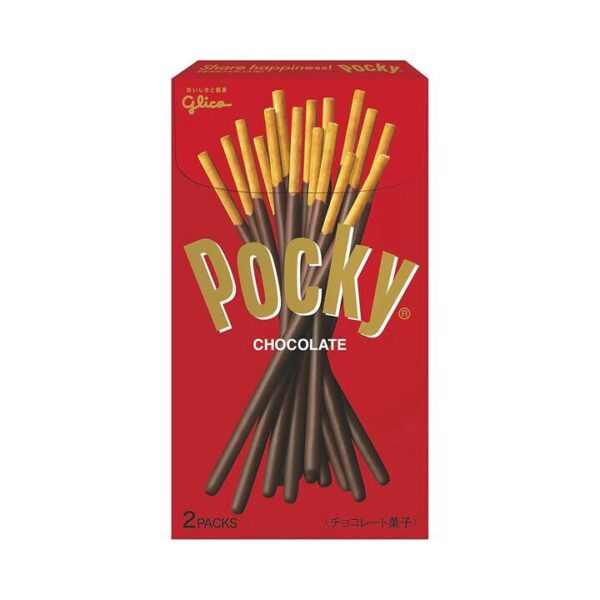 Glico Pocky Original Chocolate Biscuit Sticks - 2 Packs, 72g