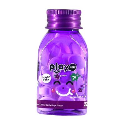 Playmore Sugar-Free Cooling Candy Grape Flavour - 22g