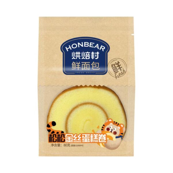Honbear Soft Golden Silk Cake Roll - 80g