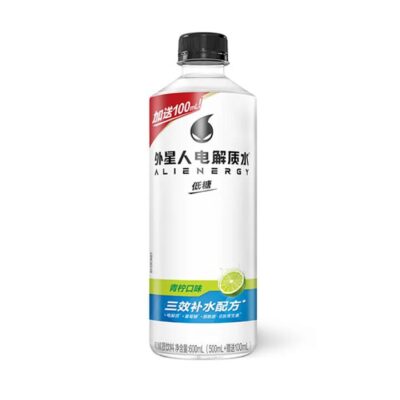 Alienergy Electrolyte Water - Lime Flavor, Low Sugar, 600ml