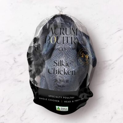 Aurum Poultry Gold Medal Australian Silkie Chicken - Size 6, 600g