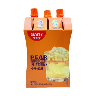 Sunity Pear Flavoured Coconut Jelly Drink - 540g (3 x 180g)
