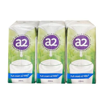 a2 Full Cream Shelf-Stable Milk - 200ml x 6 Pack