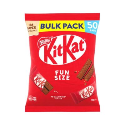Nestlé KitKat Fun Size Chocolate Wafer Bars - Bulk Pack of 50 (14g Each) - 700g