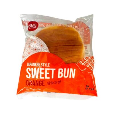 Bun Plus Japanese Style Sweet Bun - Orange Flavor, 75g