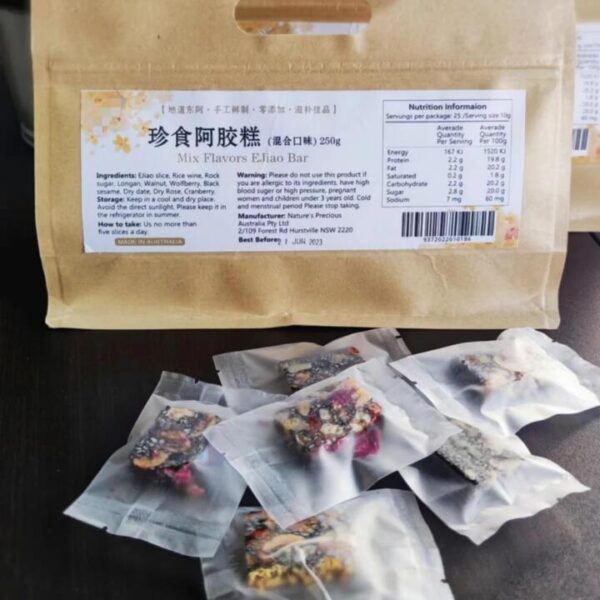 Zhenshi Shiyang Premium Mixed-Flavor Ejiao Bars - 250g