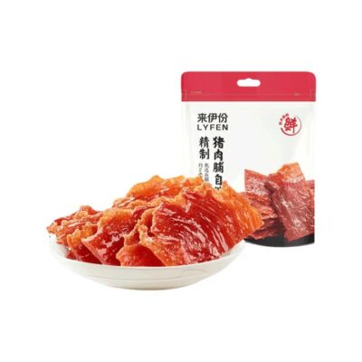 Lyfen Premium Natural Pork Jerky Slices - Original Flavor, 100g