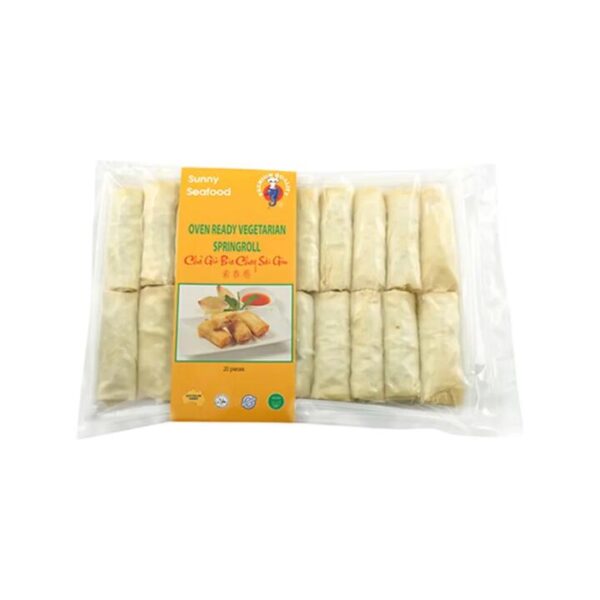 Sunny Seafood Frozen Vegetable Spring Rolls - 20 Pieces, 500g