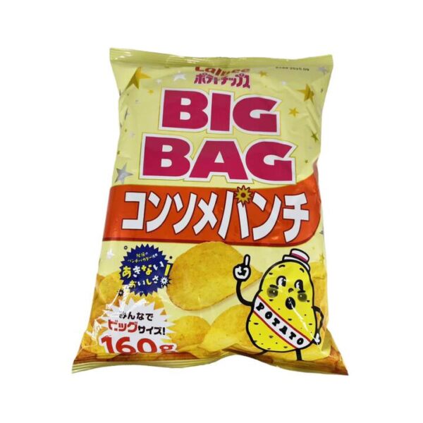 Calbee Big Bag Consommé Punch Potato Chips - 160g