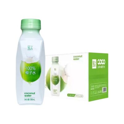 LightUp 100% Coconut Water - 360ml x 15 Bottles