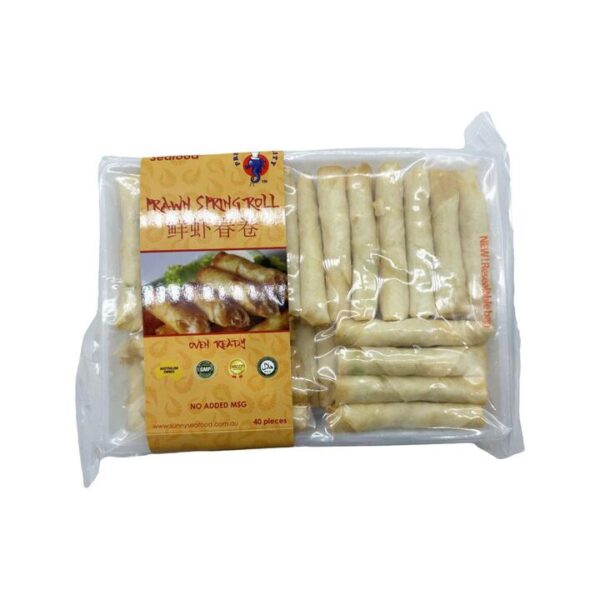 Sunny Seafood Vietnamese Prawn Spring Rolls - 40 Pieces, 1kg