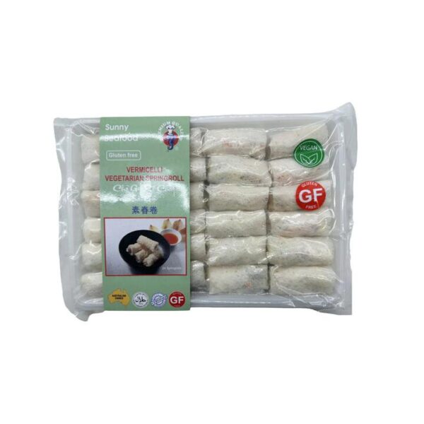 Sunny Seafood Frozen Vietnamese Vegetarian Spring Rolls - 24 Pieces, 480g
