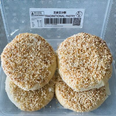 Jufengyuan Frozen Sesame Red Bean Pastry - 4 Pieces, 200g