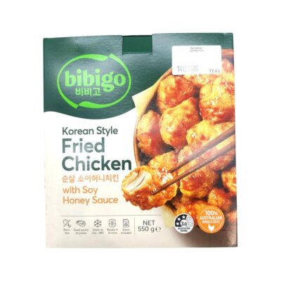 Bibigo Korean Style Fried Chicken with Soy Honey Sauce – Boneless Frozen Chicken Bites 550g