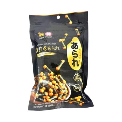 Kameda Norimaki Arare Seaweed-Wrapped Rice Crackers – Original Flavor 85g - Japanese Savory Snack