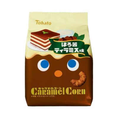 Tohato Caramel Corn – Bitter Tiramisu Flavour Japanese Puff Snack 62g