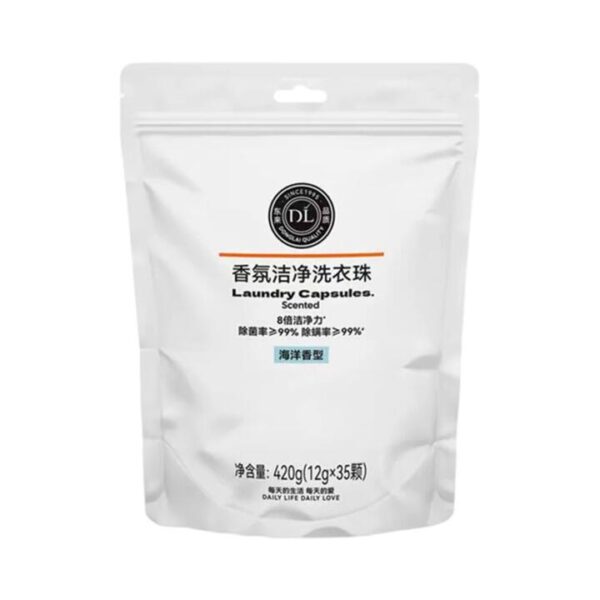 DL Scented Laundry Capsules – Ocean Fresh 12 g × 35 Capsules - Laundry Detergent Pods – Limited Import