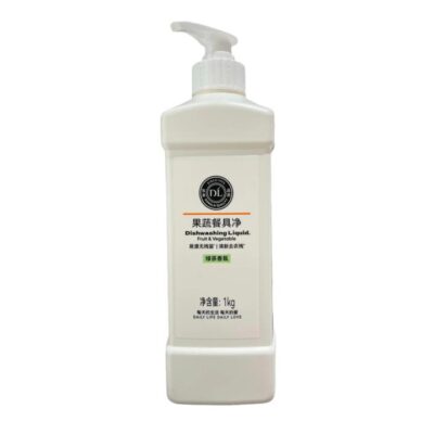 DL Fruit & Vegetable Dishwashing Liquid (Green Tea Scent) 1kg – Limited Import - Food-Safe Produce Wash & Dish Soap