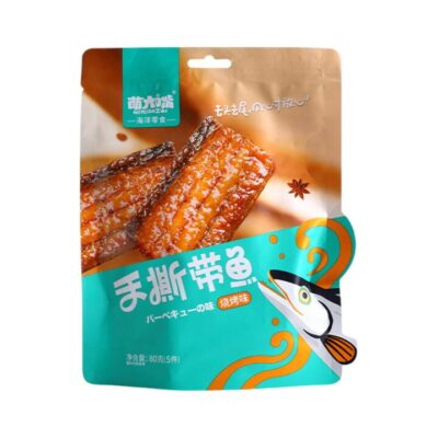 Mengdazui Hand-Torn Ribbonfish Snack – Barbecue Flavor 80g - BBQ Fish Jerky