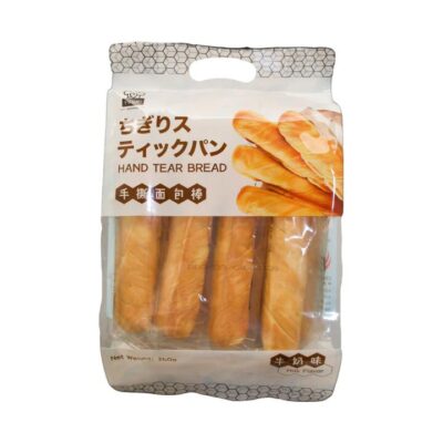Yuumi Bakehouse Hand-Tear Milk Bread Sticks 260g – Soft Pull-Apart Snack