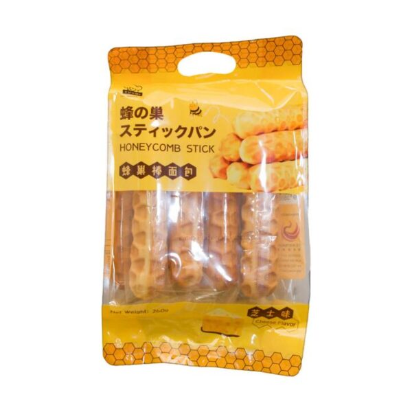 Yuumi Bakehouse Honeycomb Stick Bread – Cheese Flavour 260g - Soft Baked Cheese Bread Sticks