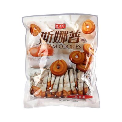 Sheng Xiang Zhen Cream Cookies 165g – Taiwanese Ring Butter Biscuits, Individually Wrapped