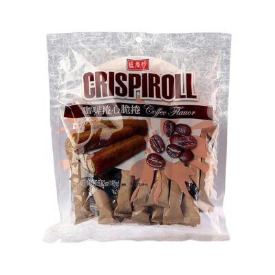 Sheng Xiang Zhen Crispiroll Coffee Cream Wafer Rolls – 165g - Taiwanese Coffee Wafer Snack