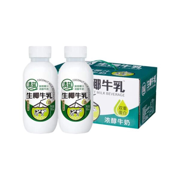 Qinglan Fresh Coconut Milk Beverage 380ml × 15 Bottles – Rich & Creamy Double-Protein Drink