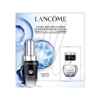 Lancôme Advanced Génifique Youth Activating Serum Gift Set – 3-Piece Kit (30ml Serum + 5ml Génifique Eye Cream + 15ml Rénergie Firming Cream)