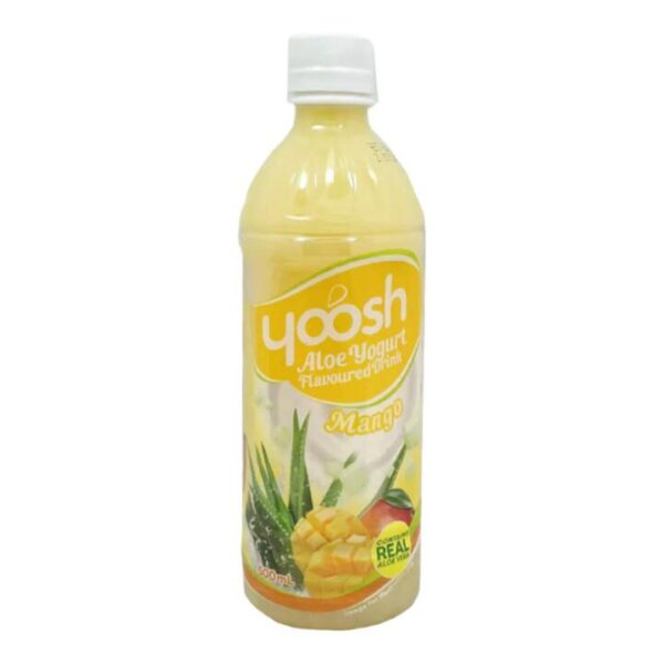Yoosh Aloe Yogurt Drink – Mango Flavour with Real Aloe Vera Pulp 500ml