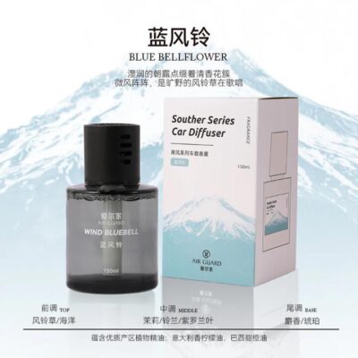 Air Guard Wind Bluebell Car Diffuser Fragrance Oil Refill – 150ml - Bluebell Car Air Freshener Oil