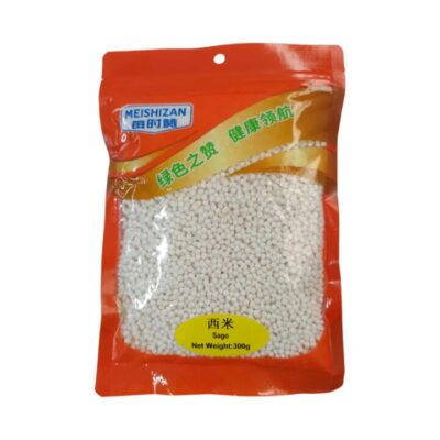 Meishizan Sago Pearls 300g – Small Starch Beads for Puddings, Bubble Tea & Asian Desserts