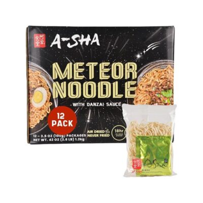 A-Sha Meteor Noodles with Danzai Sauce – Air-Dried Taiwanese Style, 12 Packs (1.2 kg)
