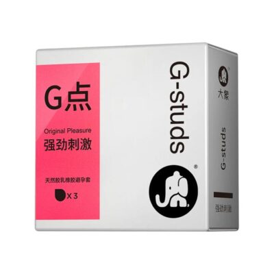 Elephant G-Studs G-Spot Stimulating Latex Condoms – 3 Pack