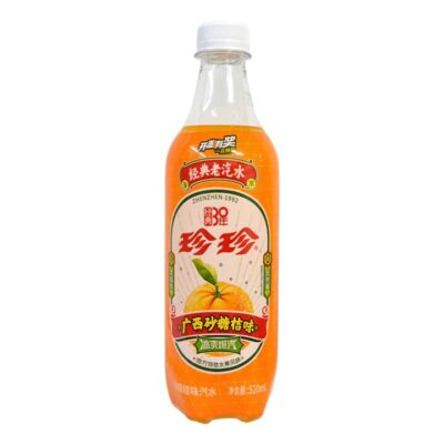 Zhenzhen Classic Shatangju Mandarin Soda 520ml – Sparkling Tangerine Drink