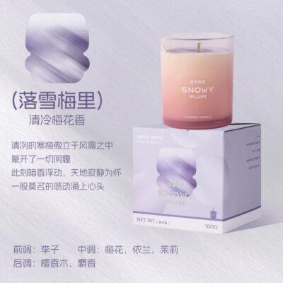 Airguard Snowy Plum Aromatherapy Scented Candle – 100g