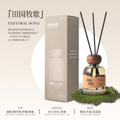 Airguard Pastoral Song Reed Diffuser – Flame-Free Citrus & Floral Home Fragrance 150ml