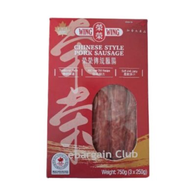 Wing Wing Traditional Chinese Pork Sausage (Lap Cheong) 750g – 3 x 250g