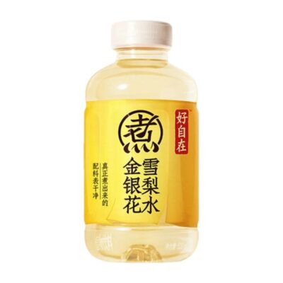 Genki Forest Hao Zizai Slow-Simmered Honeysuckle & Snow Pear Drink 500 ml x 15 Bottles – Limited Import