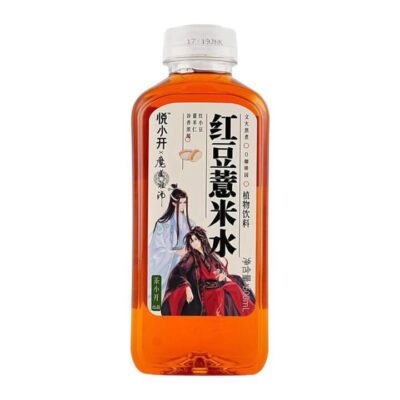 Yue Xiaokai Red Bean & Job’s Tears Herbal Drink 500ml – Sugar-Free Plant-Based Beverage